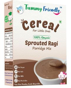 TummyFriendly Foods 100% Organic Sprouted Ragi Porridge Mix - 200 Gms.