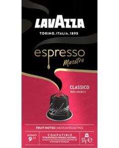 Nespresso Compatible Espresso Maestro Classico 10 Coffee Capsules 57g