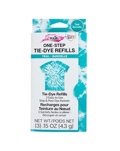 Tulip OneStep TieDye Kit 3 Fabric Dye Refill Packs Packs Teal