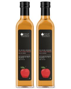 Organic Himalayan Apple Cider Vinegar With Mother of Vinegar Raw Unfiltered and Unpasteurized 500ml Pack of 2