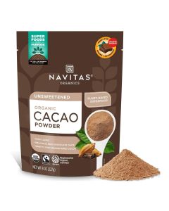 Organic Cacao Powder, Non-GMO, Fair Trade, Gluten-Free, 8 Ounce
