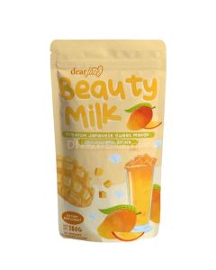Dear Face Beauty Milk Drink 180g – Mango Flavor with Marine Collagen, Rosehip, Goji Berry & Vitamin C – Skin Glow & Joint Support