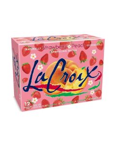 LaCroix Sparkling Water, Strawberry Peach, 12 Fl Oz (Pack of 12)