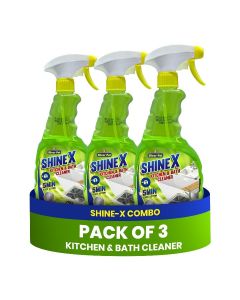 3 pcs Kitchen & Bathroom Cleaner Spray - 946ml x 3 - Multi-Surface Spray with Quick Action Formula for Grease, Stains & Build Up Dirt Removal for Tiles, Marbel etc