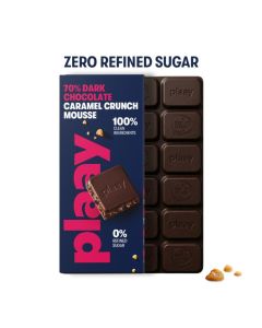 70% Dark Chocolate Caramel Crunch Mousse Bar