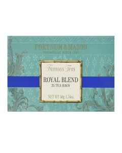 Fortnum & Mason British Tea, Royal Blend, 25 Count Teabags (1 Pack) - Model Id Rbsfl098b - USA Stock