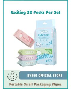 Portable Mini Wet Wipes, Hand & Mouth Cleansing Tissue Paper for Babies
