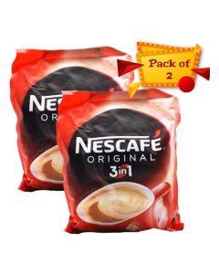 Nescafe 3 in 1 Instant Coffee Sachets 17.5g - Original Flavor, 60 Count (2 Packs of 30)
