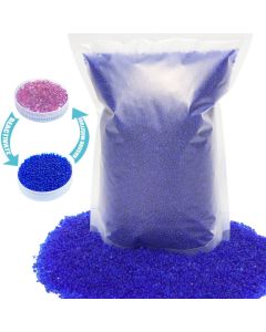3 LBS Blue Premium Indicating Silica Gel BeadsSilica Gel DesiccantReusable Desiccant Beads