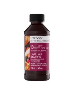 LorAnn Oils Buttery Sweet Dough Bakery Emulsion Authentic Taste Ideal for Amplifying Sweet Bready Notes in Baked Goods GlutenFree KetoFriendly Essential for Your Kitchen 4 Oz