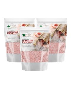 Pure Himalayan Pink Salt of Pakistan for Healthy Cooking, Natural Substitute of White Salt, 500GM pack of 3