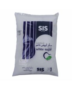 SIS white sugar fine grain, 1Kg
