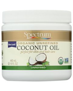 Spectrum Essentials Organic Virgin Coconut Oil Unrefined 15 oz