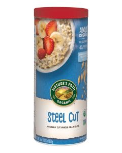 Nature's Path Organic Oats, Steel Cut Oats, Canister 30 oz