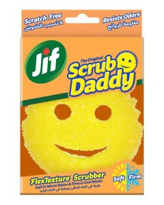 Scrub Daddy Sponge Scrubber, Scratch-Free Sponges For Dishes And Home, Odor Resistant, Soft In Warm Water, Firm Cold, Deep Cleaning, Dishwasher Safe, Multi-Use, Functional, Ergonomic, 1 Piece