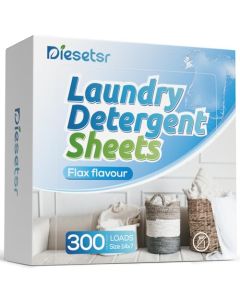 Diesetsr Laundry Detergent Sheets 150 Counts Travel Laundry Sheet ECOfriendly 300 Small Loads PlasticFree Clothes Washing Soap Laundry Sheet Fresh Linen
