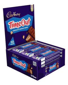 Timeout Wafer Chocolate Bar 20.8g x 12 (Pack of 12)
