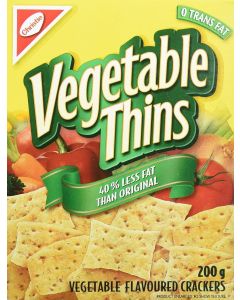 Christie Vegetable Thins Crackers - 200g