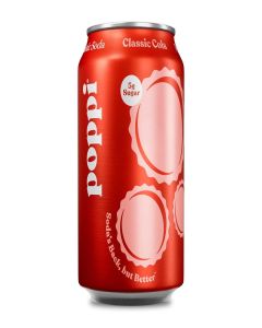 Poppi Prebiotic Soda Sparkling Drinks Classic Cola 12FO