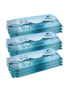 Dignity Spongee Soft Body Cleansing Wet Wipes for Adult, 300x300 mm (Pack of 3) 30 Wipes
