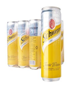 Schweppes Tonic Water 300 Ml Cans - (Pack of 6)