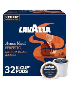 Lavazza House Blend Perfetto SingleServe Keurig KCup Pods Medium Roast Coffee 32Count Box