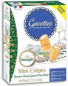 Gavottes Mini Crêpes with Boursin Cheese
