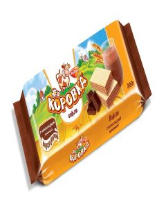 Rot Front Wafers KOROVKA with Cocoa Chocolate Filling 300g/10.58oz Imported Russian Gourmet Sweeet Snack (Pack of 2)