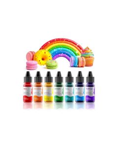 Oil Based Food Coloring for Chocolate Rainbow Oil Edible Food Dye Set for Halloween Baking Royal Icing Cookie Supplies Gluten Free 7x6ml Food Grade Food Color Kit 025 Fl OzBottles