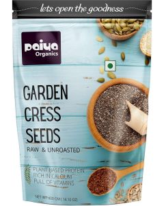 Paiya Organics Halim Seeds 400g / Aliv (Garden Cress) Seeds / Iron-Rich Superfood for Hair Growth & Immunity / Raw Edible Grains for Smoothies, Drinks, Baking & Post-Pregnancy Nutrition