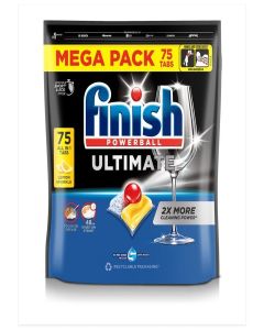Finish Powerball Ultimate Dishwasher Tablets 75's Lemon