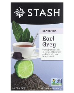 Black Tea Earl Gray 20 Tea Bags 1.3 oz (38 g)