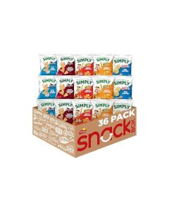 Simply Snacks Variety Pack 0875 Oz Bag 36 Count Organic Packaging May Vary