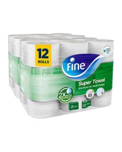 Sterilized Towel Interfolded 2X More Absorbent 40 Sheets 2 Ply (Pack of 12)