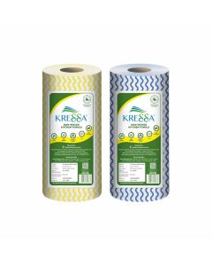 Kressa Non Woven Kitchen Towel Roll Reusable And Washable Pack of 2