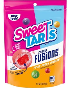 SweeTARTS Chewy Fusions Fruit Punch Medley Candy, 9 oz