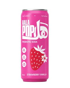 Strawberry Vanilla Prebiotic Soda Drink Can