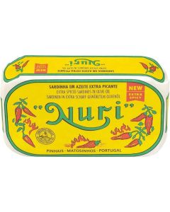NURI Extra Spicy Sardines in Olive Oil - 4.4 oz Can