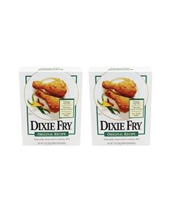 Dixie Fry Original Recipe Naturally Seasoned Coating Mix Pack of 2 Boxes 10 Oz Each
