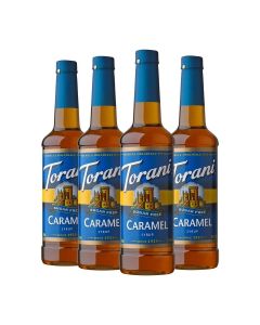 Torani Sugar Free Syrup, Caramel, 25.4 Fl Oz, (Pack of 4)