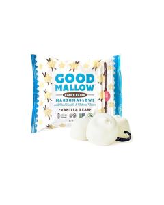 GoodMallow Vegan Marshmallows Large Kosher Gluten Free Dairy Free Healthy Marshmallows 8 oz Natural Gelatin Free for Hot Chocolate Smores Baking Nothing Artificial Vanilla