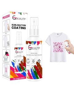 GEKIXUTP 200 ml Sublimation Spray for Cotton TshirtsSublimation Coating Spray for TShirtsCanvas Polyester FabricQuick Dry High GlossPolyester Spray for Sublimation