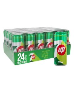 7Up Carbonated Soft Drink Catering Can 300 ml x 24