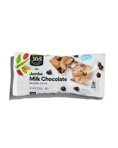 365 by Whole Foods Market Jumbo Milk Chocolate Baking Chips 10 oz