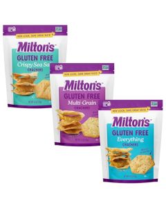 Miltons Gluten Free Crackers Variety Bundle Crispy Sea Salt MultiGrain Everything NonGMO Project Verified Kosher Certified Gluten Free Snack Whole Grains In Every Bite 45 Oz Pack of 3
