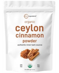 Organic Ceylon Cinnamon Powder, 2lbs / Premium Sri Lanka Cinnamon for Spice & Seasoning / Great for Baking, Cooking & Drinks / Additive Free, Non-GMO, Bulk Supply