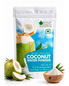 Bliss of Earth Coconut Water Powder Natural Spray Dried Instant Drink Mix Healthy Beverage 100GM
